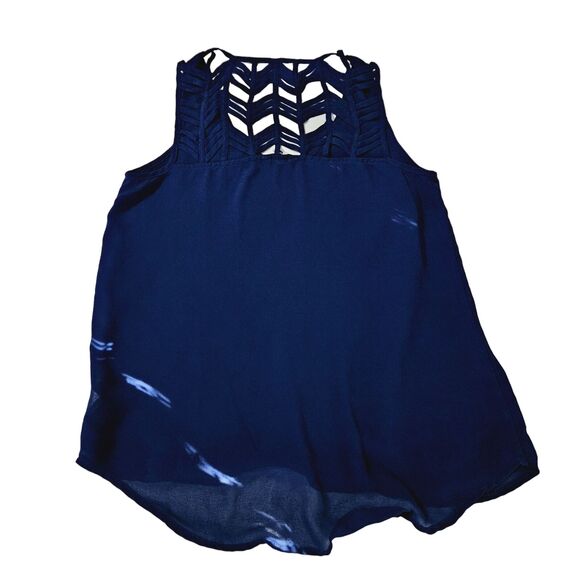 Naked Zebra Womens Tank Top Blue Size Small 100% Polyester Sleeveless Pullover - Picture 2 of 12